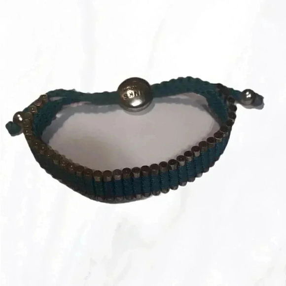 Authentic Links of London casual statement unisex blue friendship bracelet OS - Picture 3 of 4